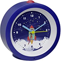 TFA Dostmann 60.1033.06 - Reloj Despertador analógico Infantil con Forma de Cohete- Astronauta- silencioso- Color Azul…